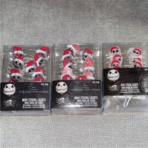 Disney The Nightmare Before Christmas Mini String Lights Jack Skellington Santa